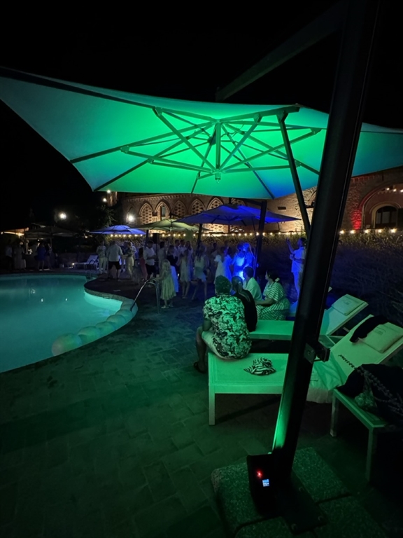 CASTELLO DI SAN RUFFINO WEDDING LIGHTS/AUDIO SET UP